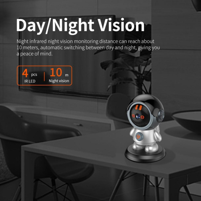 ESCAM 3MP Robotman H.265 WiFi IP Camera Home Security CCTV