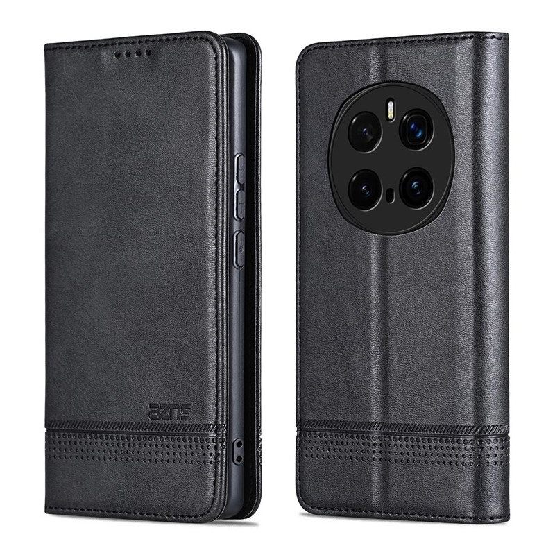 AZNS For Honor Magic7 Pro 5G Case Cowhide Texture PU Leather Wallet Phone Cover