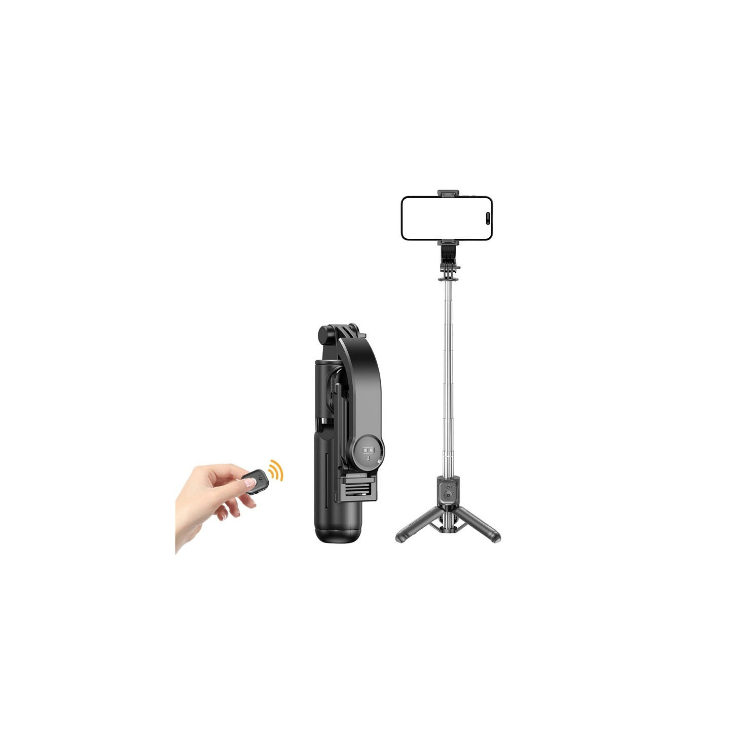 Bluetooth Compatible Selfie Stick Smartphone Portable Extendable Tripod