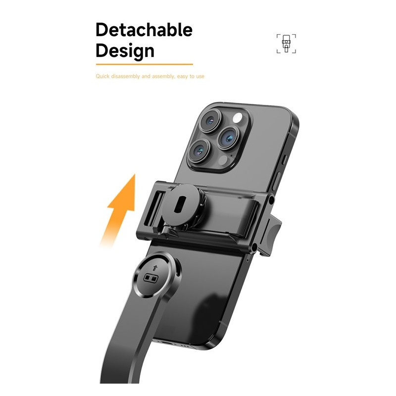 Bluetooth-kompatibel selfiestang smarttelefon bærbart uttrekkbart stativ