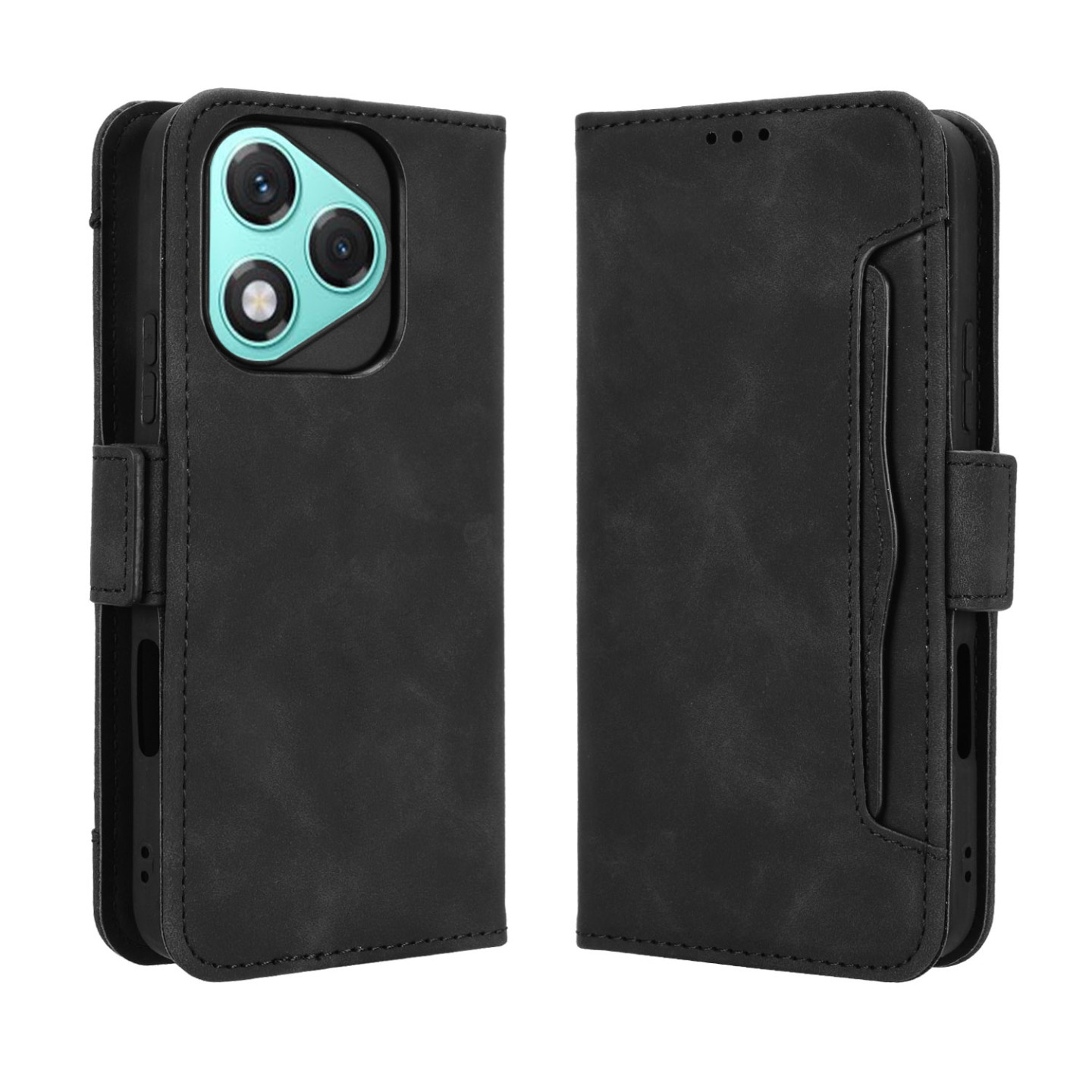 For Honor 400 Lite 5G Etui Telefonlommebok med Flere Kortlommer - Svart