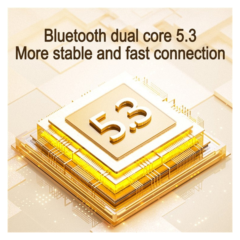 2 paria langattomia kuulokkeita Bluetooth 5.3 -nappikuulokkeet urheilukuulokkeet melunvaimennuksella - Musta