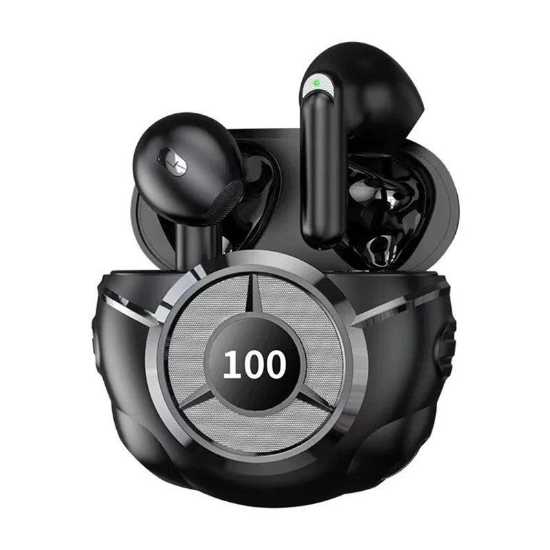 Trådløse Hodetelefoner Semi-In-Ear Støydempende HiFi Stereolyd Bluetooth - Svart