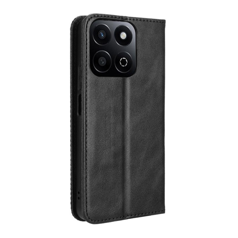 Honor 200 Smart 5G Stand Phone Case Full Protection Wallet Cover - Black