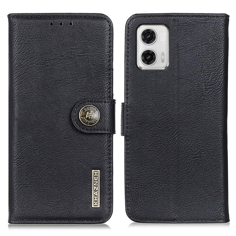 Motorola Moto G73 5G KHAZNEH Wallet Stand Case - Black