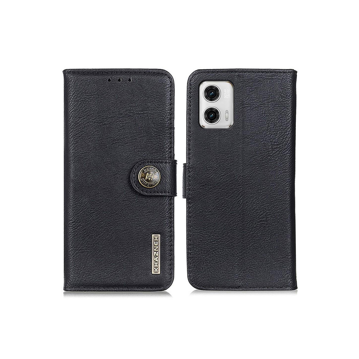 KHAZNEH Motorola Moto G73 5G Lommebok - deksel - Svart
