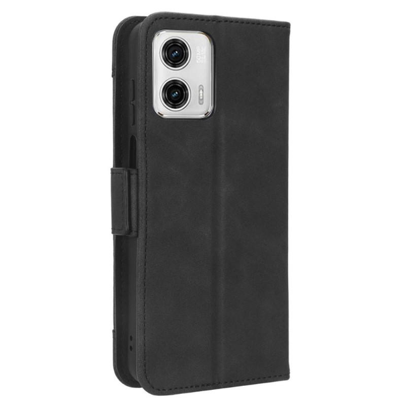 Motorola Moto G73 5G Multiple Card Slots Phone Wallet Case - Black