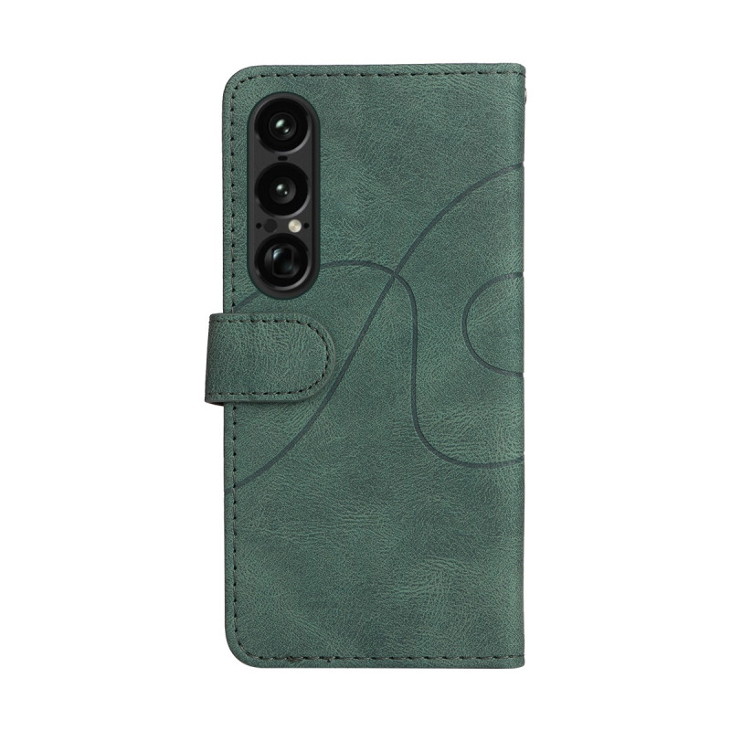 Til Sony Xperia 1 VII KT-serie-1 dobbeltfarve tegnebog