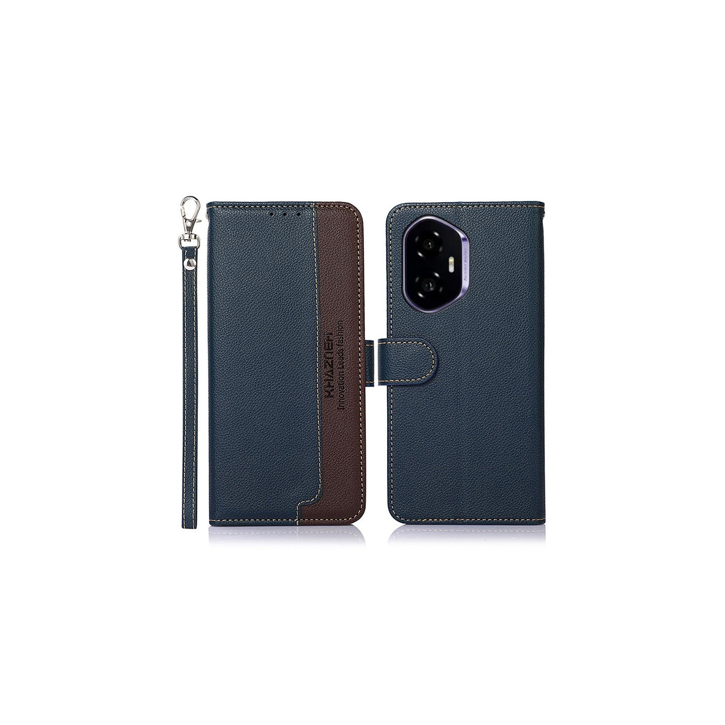 KHAZNEH Telefoncover til Honor 400 5G - Blå/Brun