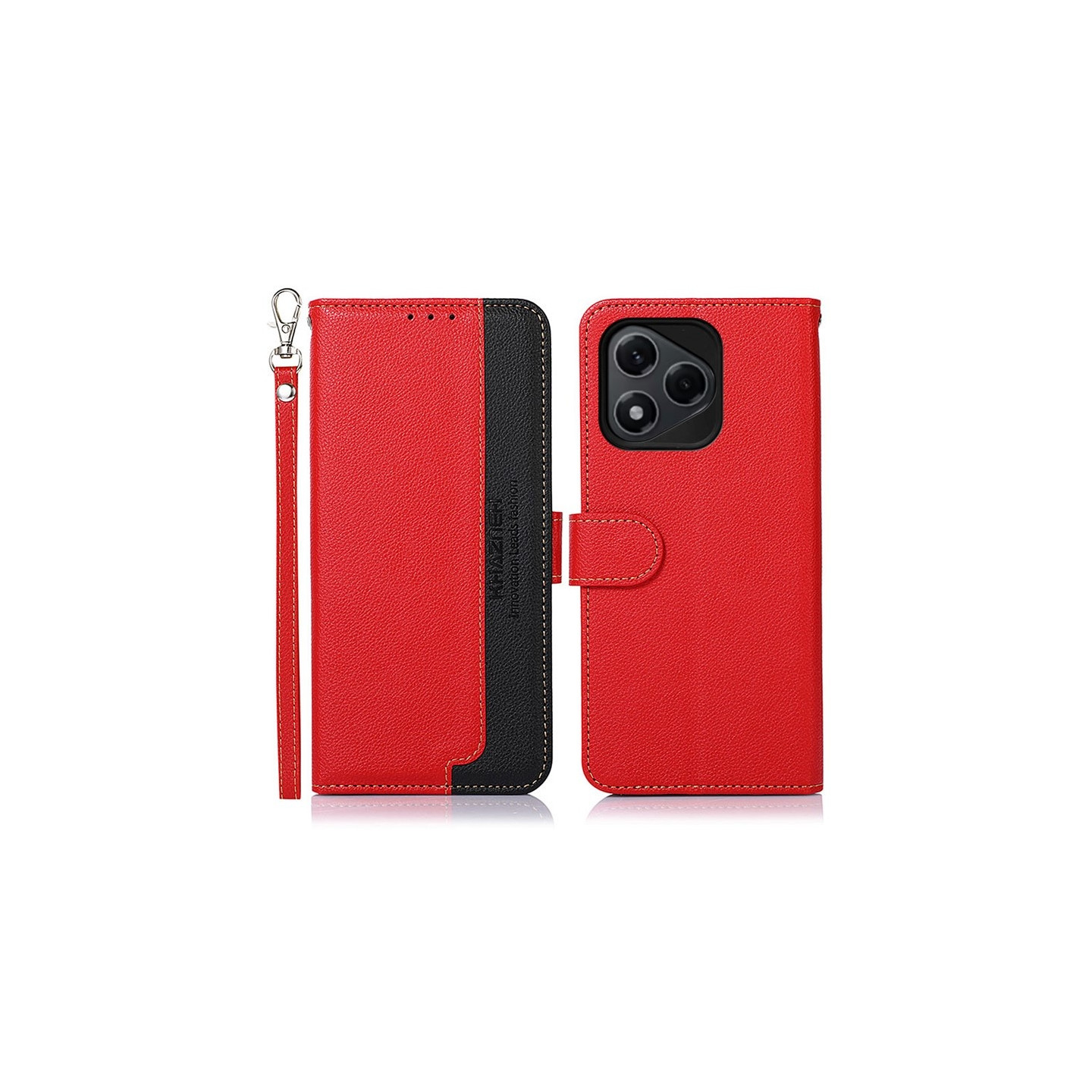 KHAZNEH Honor 400 Lite 5G Lommebok-deksel Rød/Svart