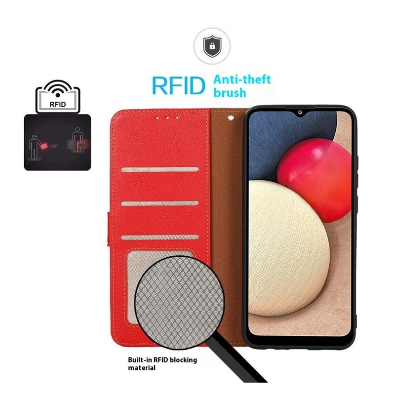 KHAZNEH Honor 400 Lite 5G Lommebok-deksel Rød/Svart