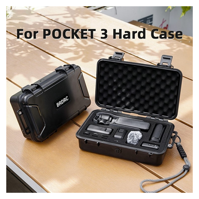 BRDRC bæreveske til DJI Osmo Pocket 3 bærbar vanntett hard oppbevaringsveske