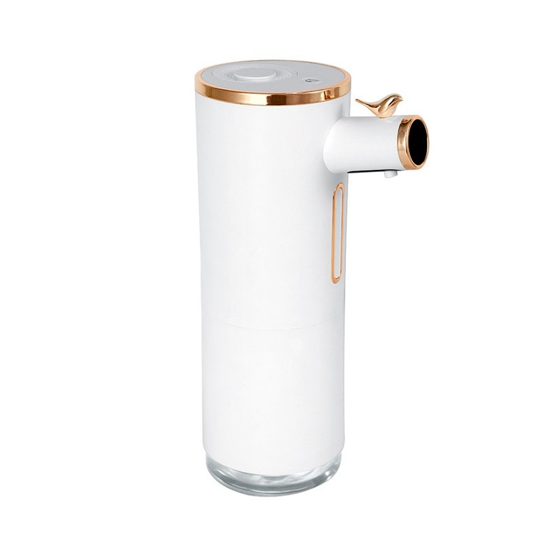 Automaattinen nestesaippua-annostelija kosketusvapaalla digitaalisella näytöllä - Valkoinen