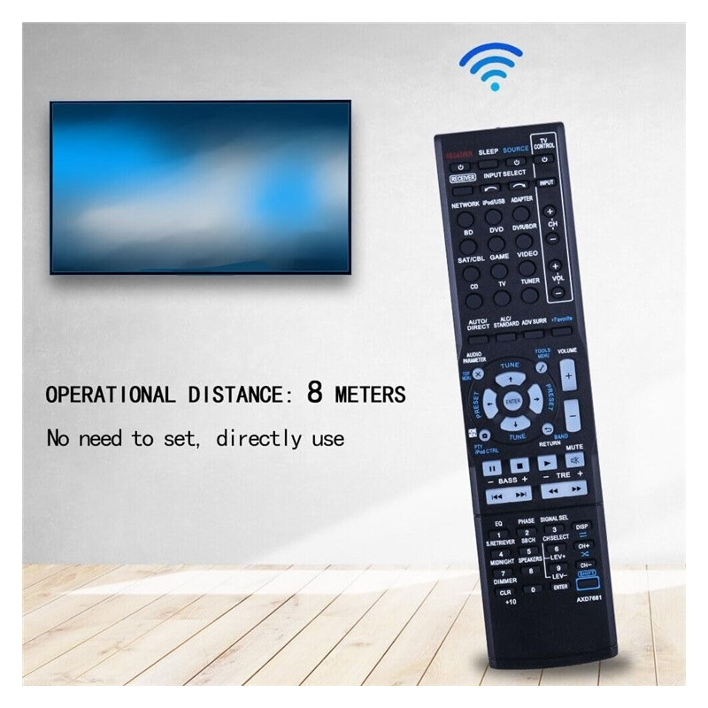Kaukosäätimen vaihto AXD7661:lle Pioneer AV-vastaanottimelle ja stereojärjestelmälle