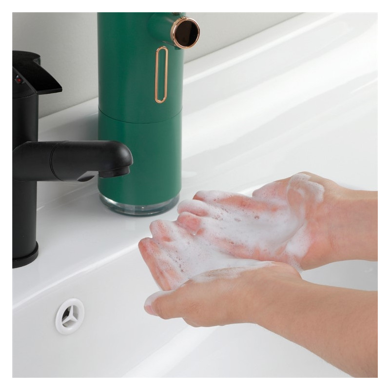 Automatic Liquid Soap Touchless Soap Dispenser Digital Display Foam - White