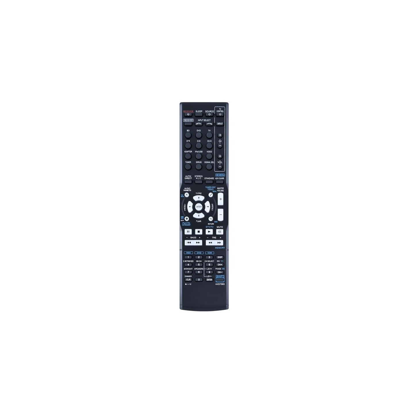 Remote Control Replacement for AXD7583 For Pioneer AV Receiver Stereo System