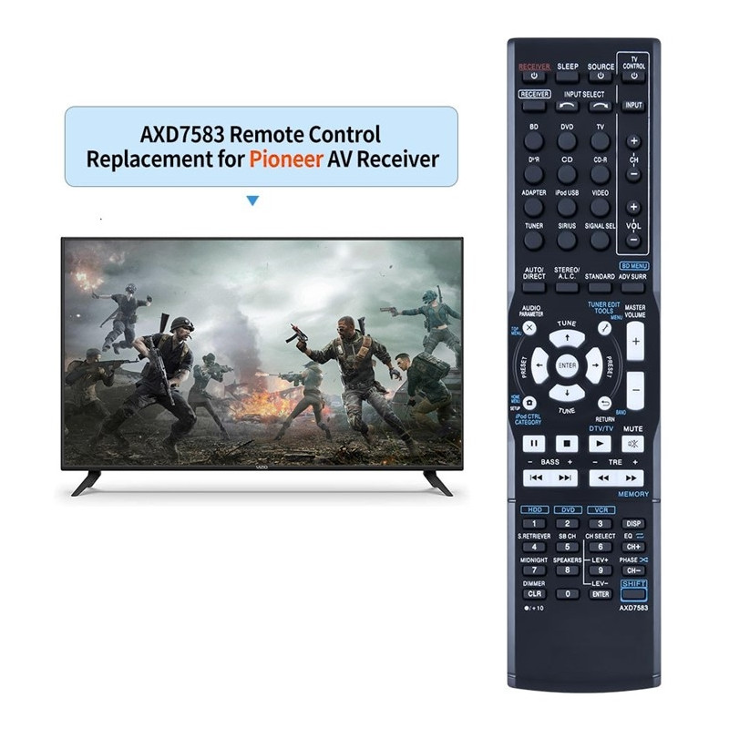 Remote Control Replacement for AXD7583 For Pioneer AV Receiver Stereo System