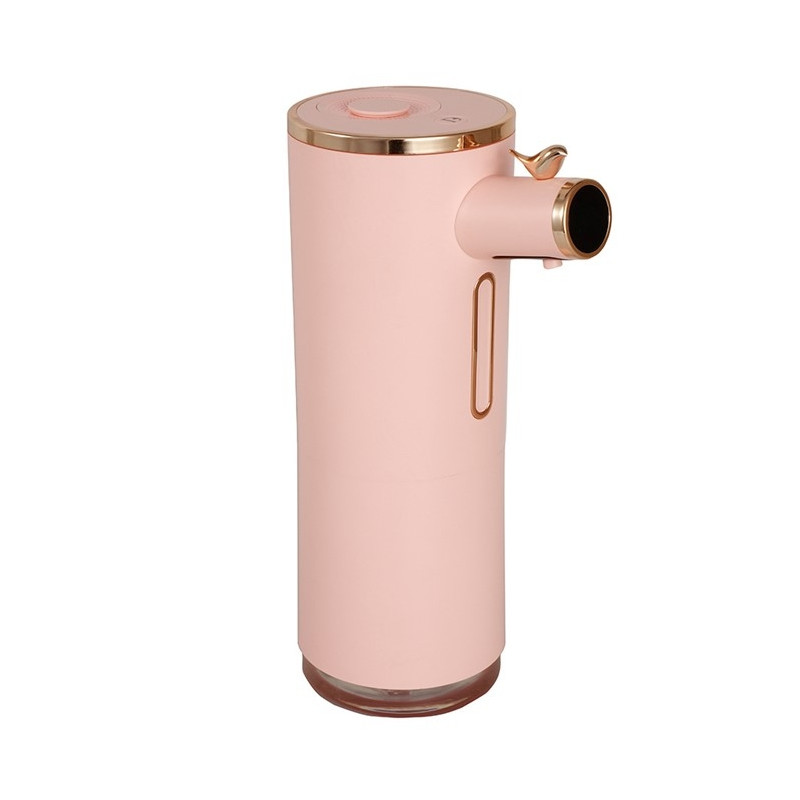 Automatisk flytende såpe berøringsfri såpedispenser digital display skum - Rosa