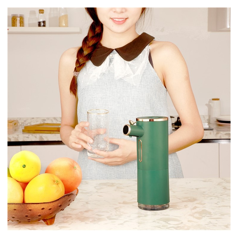 Automatisk flydende sæbe berøringsfri sæbedispenser digital display skum  - Pink