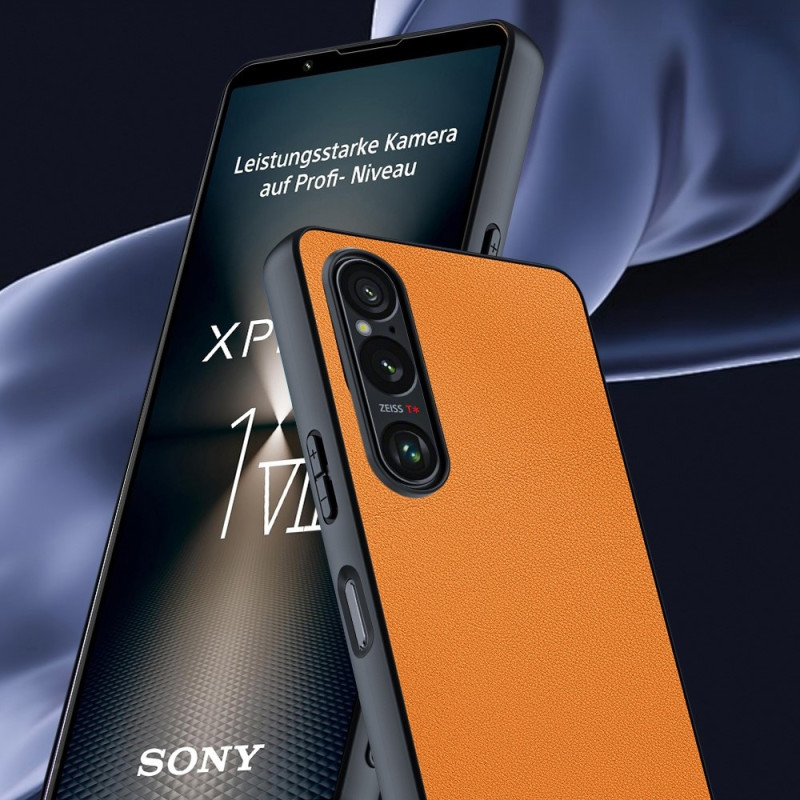 För Sony Xperia 1 VII Skal PU-Läderbelagt PC + TPU Stöttåligt Telefonskal