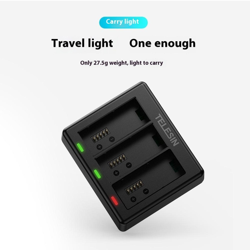 TELESIN S0-BCG-1 For GoPro Hero 13 Batteriladedokk Base 3 Ladeboks