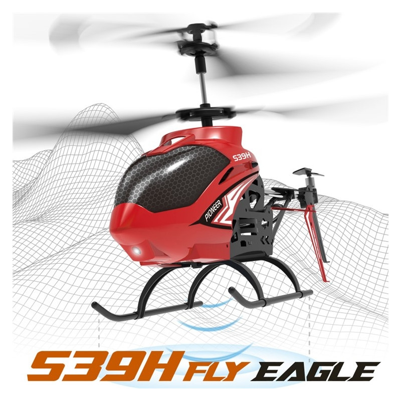 Radio-ohjattava helikopteri, älykäs korkeudenpito, RC 2.4G langaton, seos, 2 paristoa