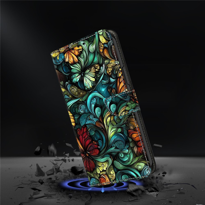 Til Google Pixel 10 Pro XL Pung Cover Mønsterprint PU-læder Flip Stand Mobilcover