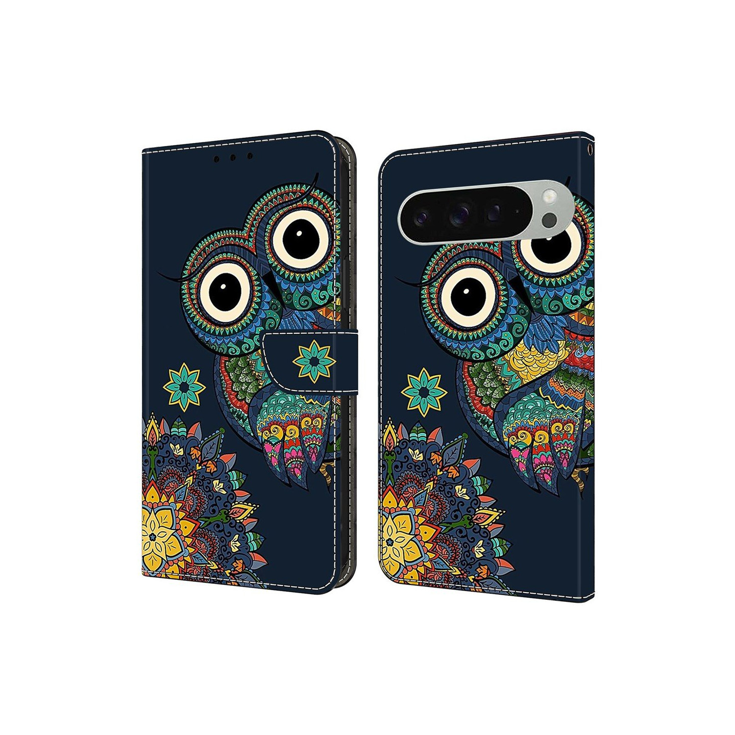 For Google Pixel 10 Pro XL Lommebokdeksel Mønstertrykk PU-skinn Flip Stativ Mobildeksel