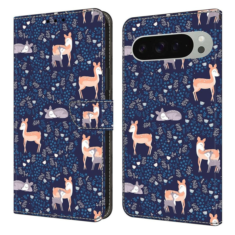 Google Pixel 10 Pro XL Lompakkokotelo Kuviopainettu PU-nahka Flip Teline Puhelinkotelo