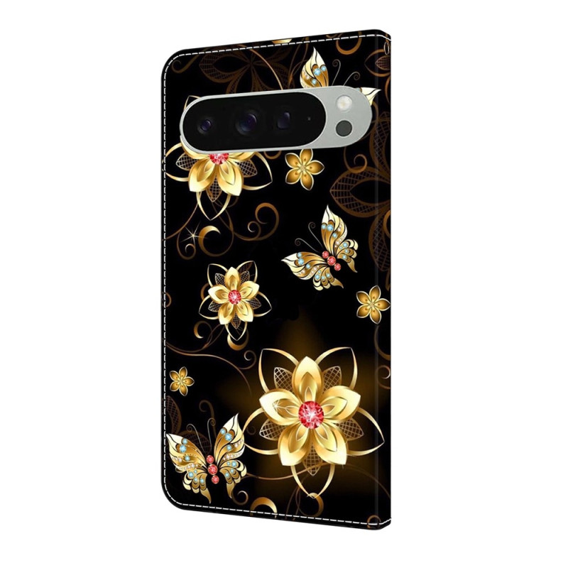 Google Pixel 10 Pro XL Lompakkokotelo Kuviopainettu PU-nahka Flip Teline Puhelinkotelo