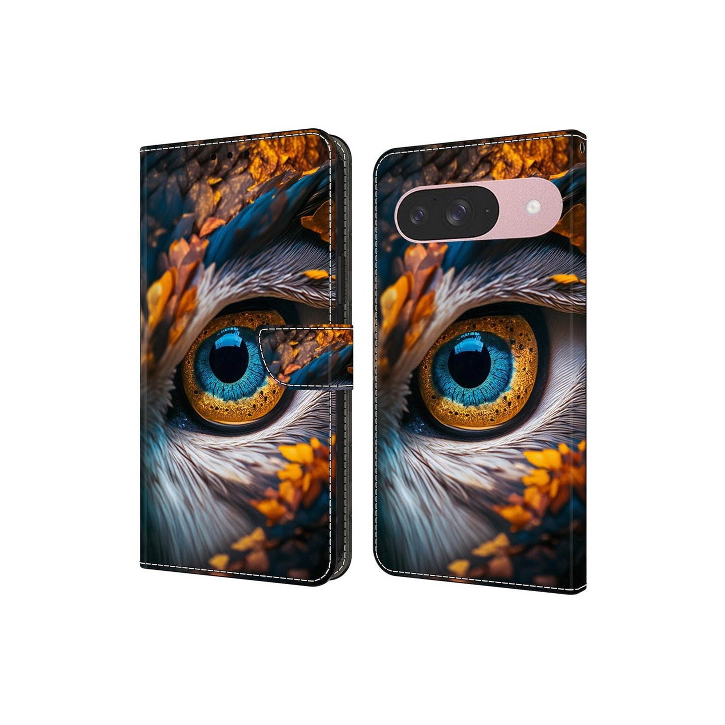 Til Google Pixel 10 Pro / 10 / 9 Pro / 9 Plånboksfodral Mønstertrykt PU-læder Flip Stativ Mobilcover