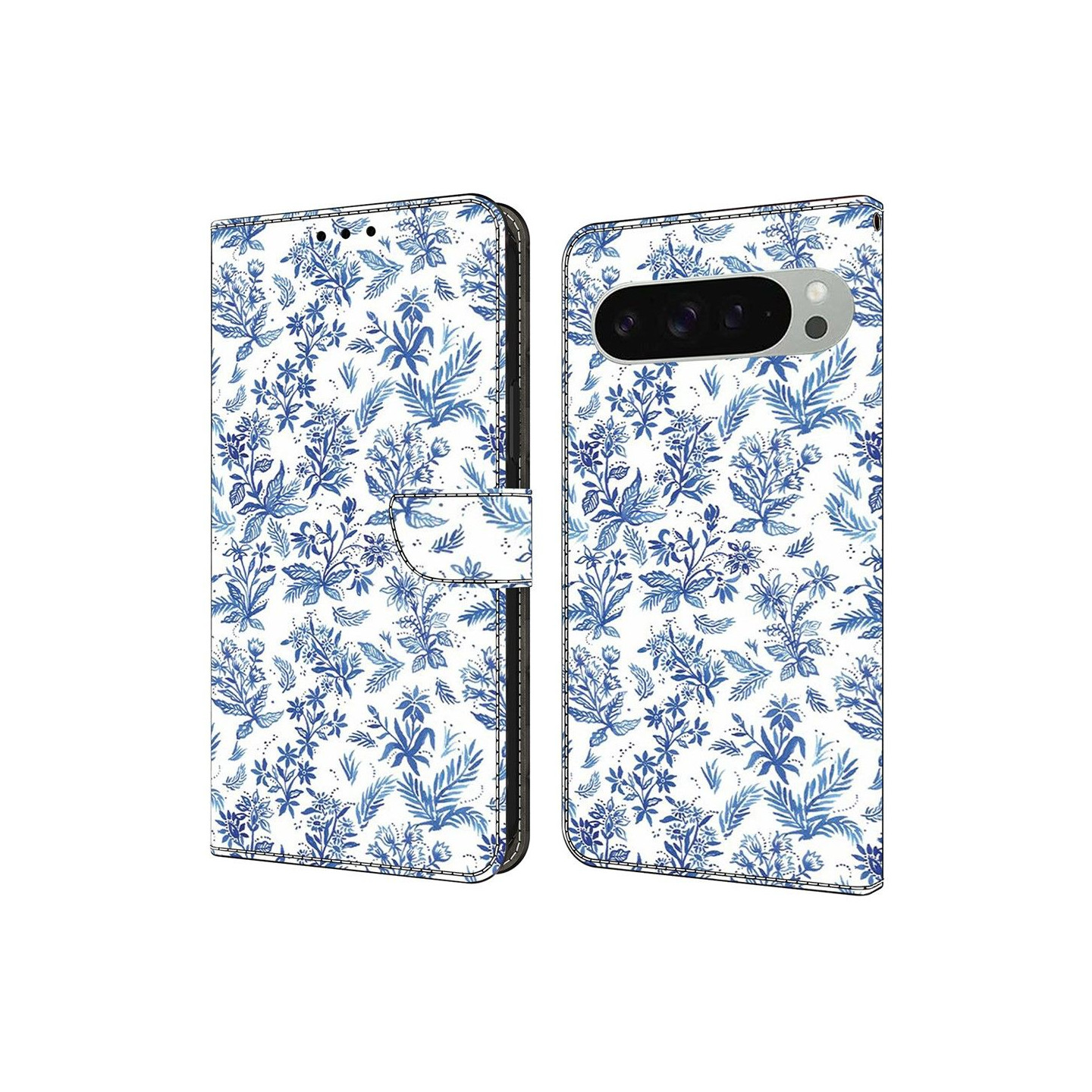 Til Google Pixel 10 Pro XL Pung Cover Mønsterprint PU-læder Flip Stand Mobilcover