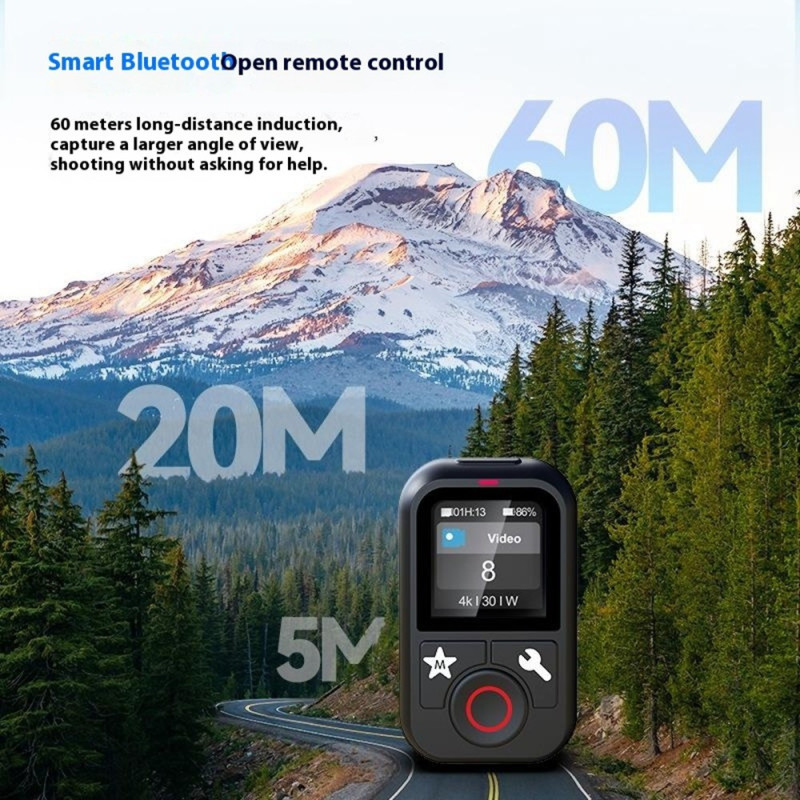 Fjärrkontroll För GoPro Hero 13 12 11 10 9 8 GoPro MAX Bluetooth Färgskärm