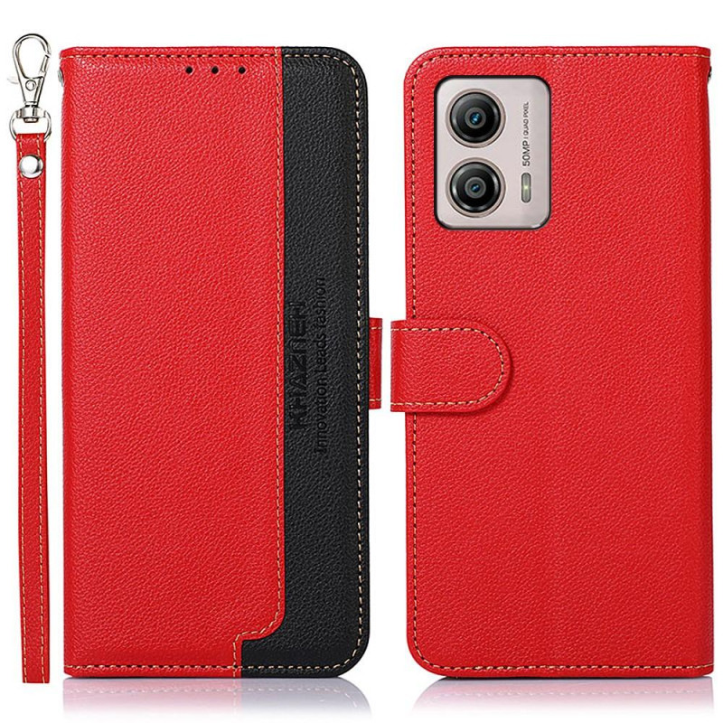 KHAZNEH Phone Cover for Motorola Moto G53 5G / G23 4G / G13 4G - Red / Black
