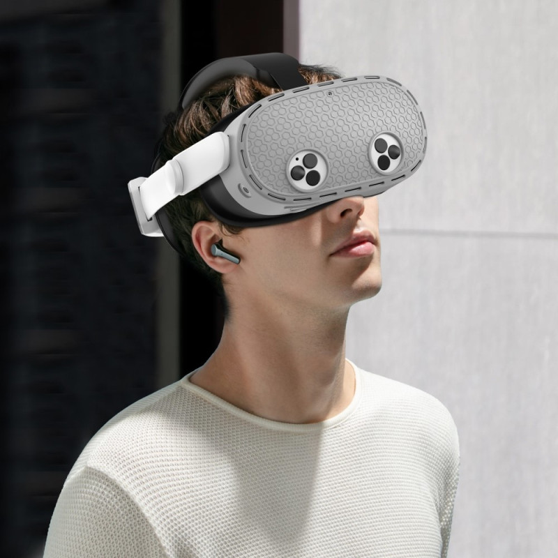 For Meta Quest 3S Sett med mye, mye forskjellig tilbehør - Grå