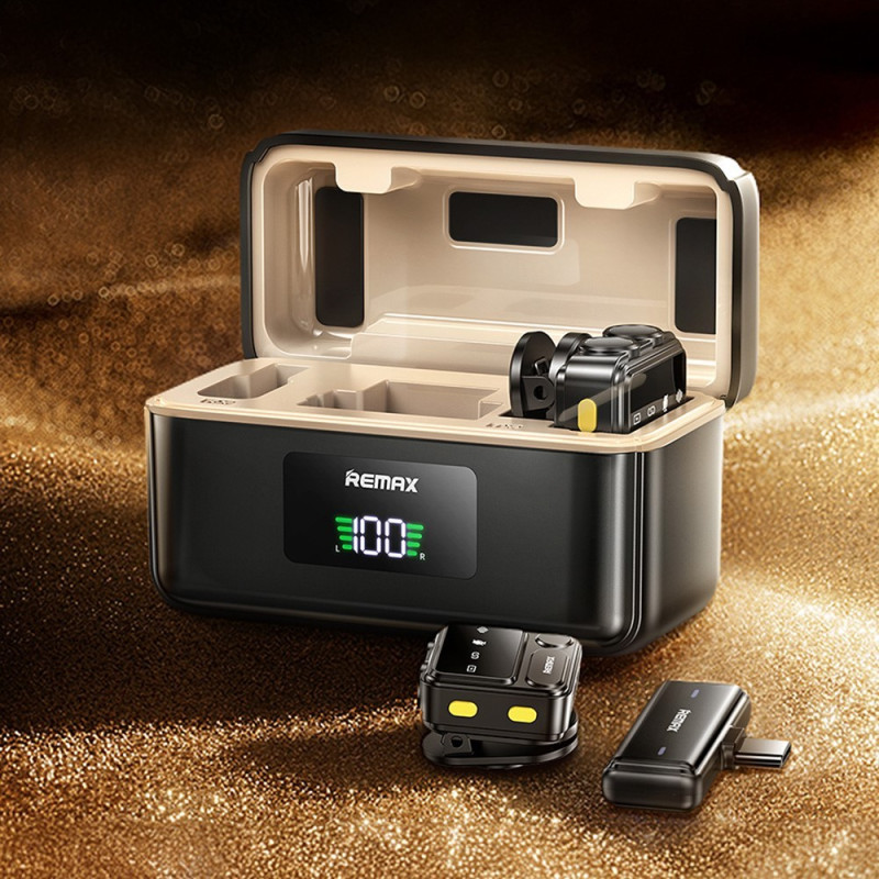 Langaton nappimikrofoni Digitaalinen näyttö Yksi-kaksi mikrofonia - IP-liitäntä