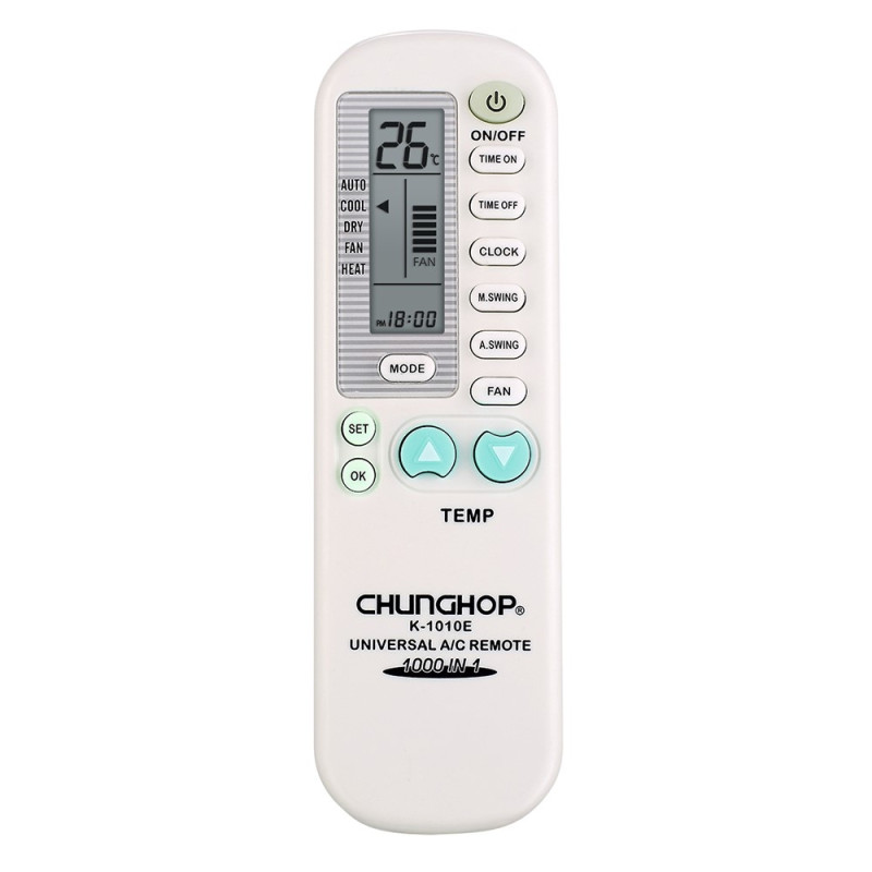 Remote Control CHUNGHOP K-1010E Universal Replacement Air Conditioner AC