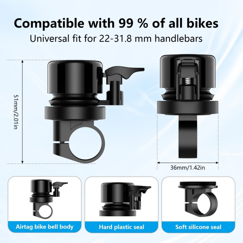 Ring Bell Cykel inkl. Anti-Lost Tracker Global Finder Smart Locator iPhone