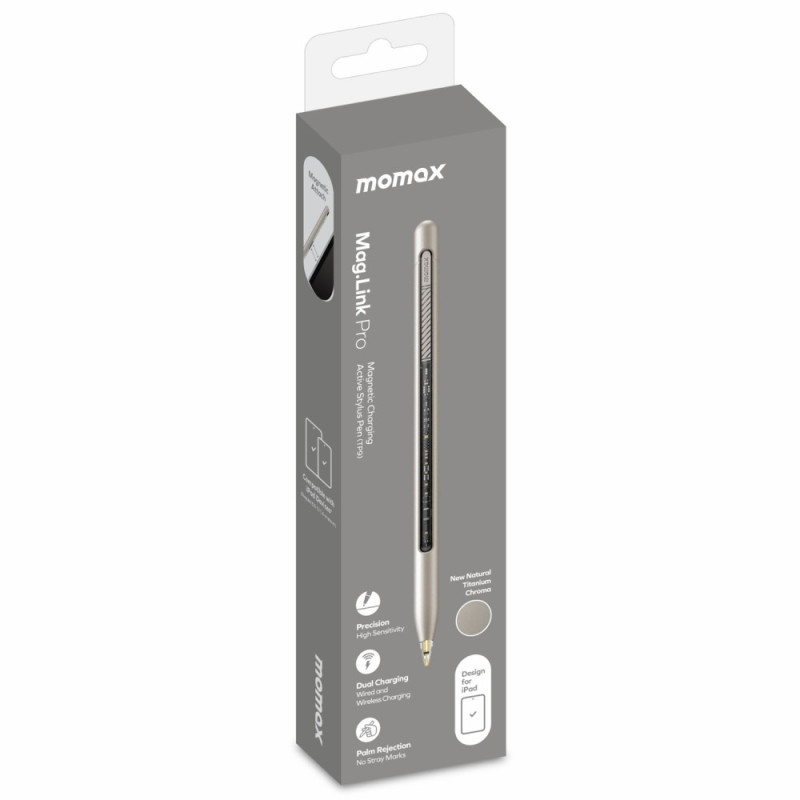 MOMAX MAG LINK Pro Capacitive Stylus Magnetic Adsorption Touch Screen Pen for iPad