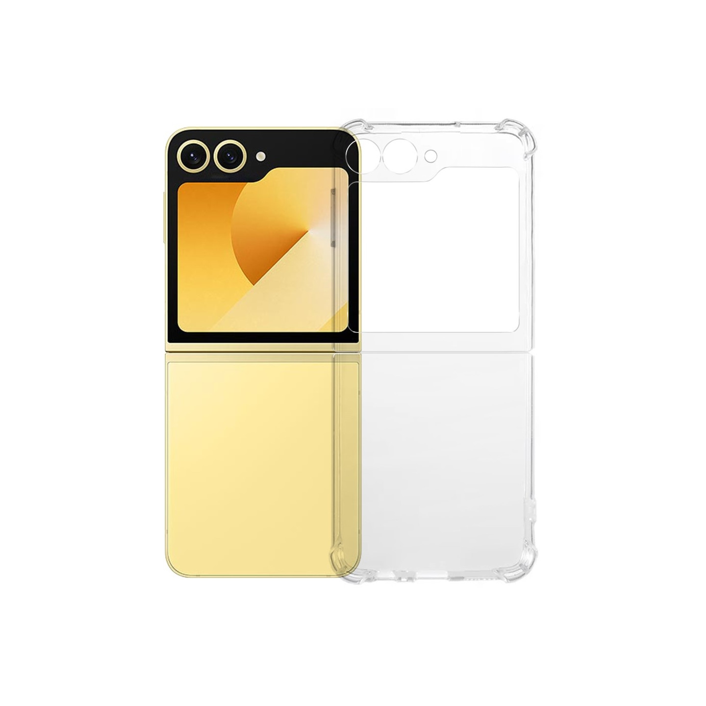 For Samsung Galaxy Z Flip7 5G Case 1.5mm TPU Anti-Drop Phone Cover