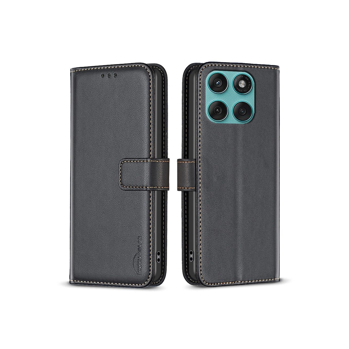 Støtsikkert mobildeksel for Motorola Edge 60 5G / 60 Fusion 5G kortholder svart