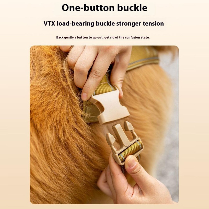 Taktisk sele med håndtak for hundetrening og turgåing, størrelse L