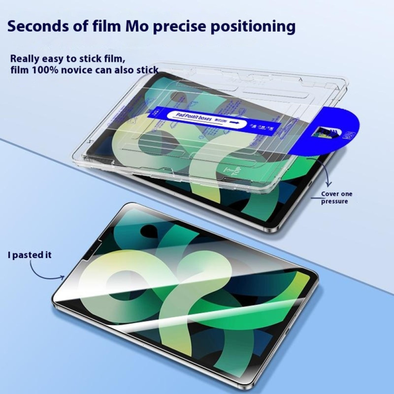 For iPad Pro 11 (2024) Screen Protector Tempered Glass with Dust-Free Auto Applicator