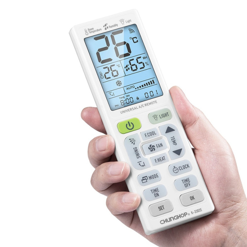 Kaukosäädin CHUNGHOP K-3302E Yleiskäyttöinen ilmastointilaitteen vaihto