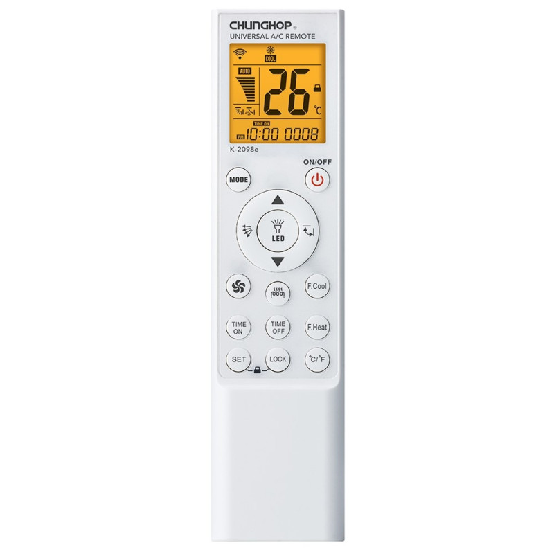 Remote Control CHUNGHOP K-2098E Universal Replacement Air Conditioner AC