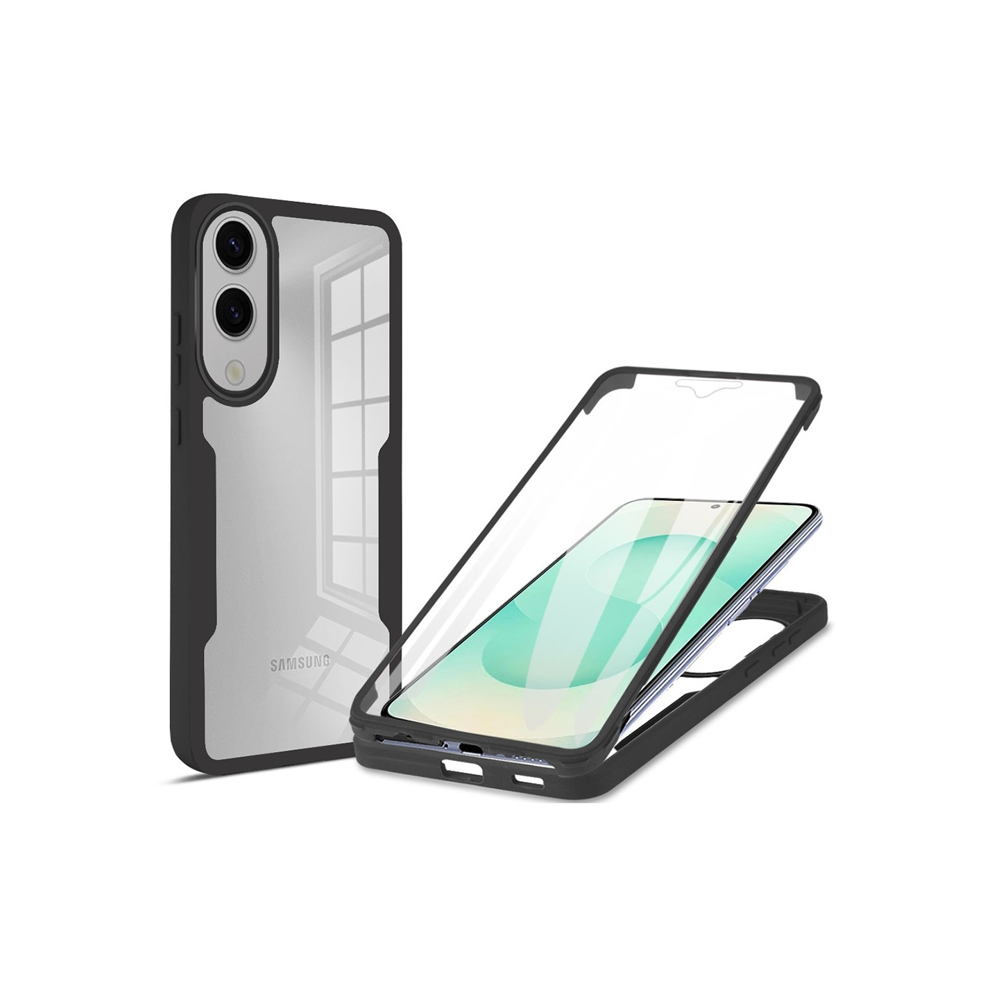 Til Samsung Galaxy S25 Edge Case PC+TPU Støddæmpende Mobiltelefon Bagside