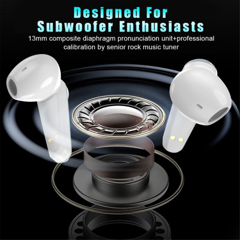 VSIDEA A15K Trådløse Hovedtelefoner BT 5.4 Støjreducerende Vandtætte Headset - Hvid