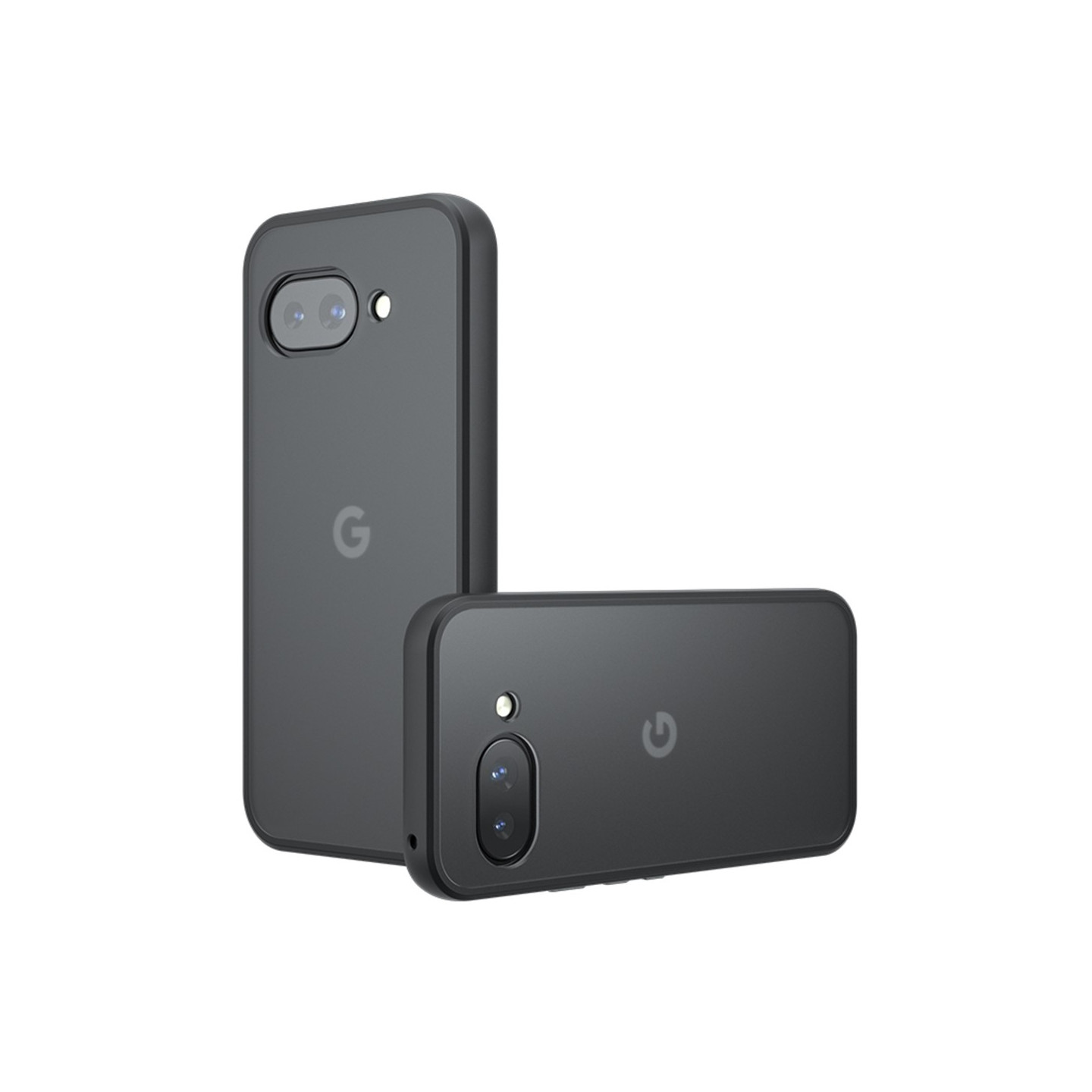 Til Google Pixel 9a Cover Skin-Touch TPU+PC Mat Mobilcover Transparent Sort