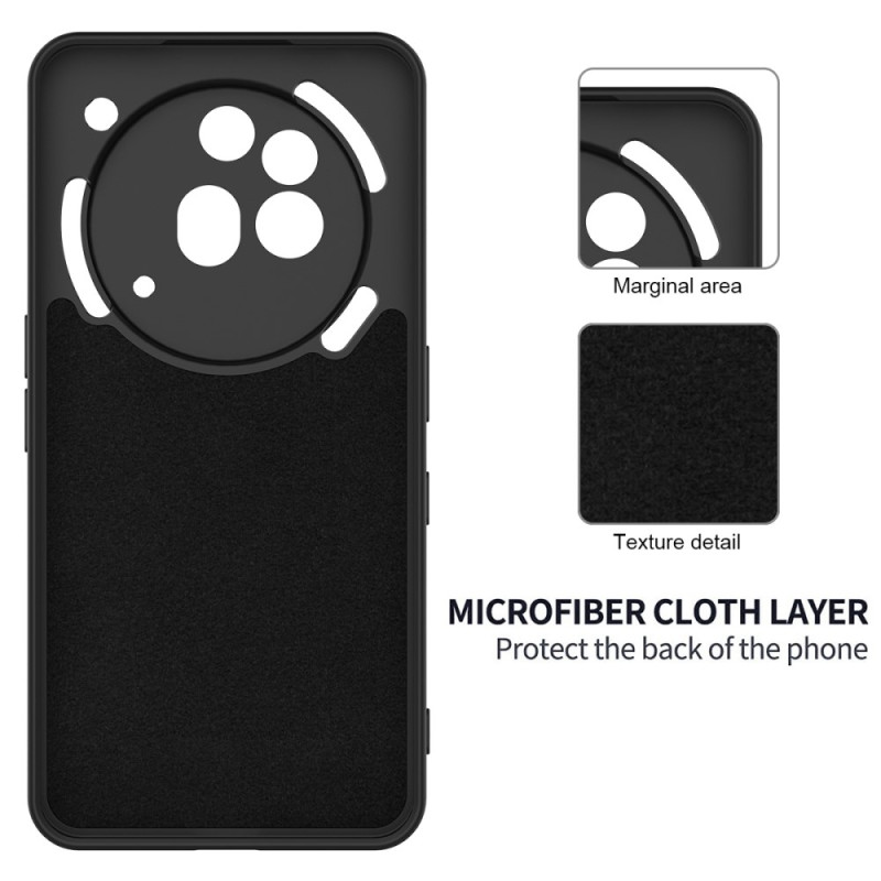 For Nothing Phone (3a) Pro Liquid Silicone Case Phone Back Cover with Hand Strap