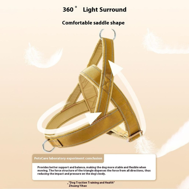 Tactical Harness with Handle for Dog Training and Walking, Size M